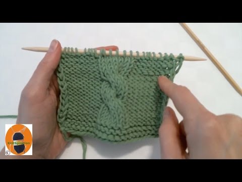 Let's knit! Pattern 5 - Simple left-hand cable pattern