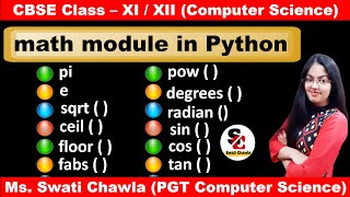 Download the video "math module in Python | Mathematical functions in Python | CBSE Class 11 and 12 Computer Science"
