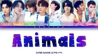 Super Junior (슈퍼주니어) – Animals (Color Coded Lyrics Han/Rom/Eng)