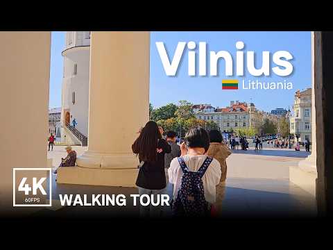 Vilnius Walking Tour: Exploring the capital of Lithuania like a local in 4K Ultra HD | 60fps