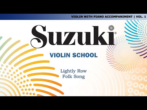 Suzuki Violin 1 - Lightly Row - Folk Song [Score Video]