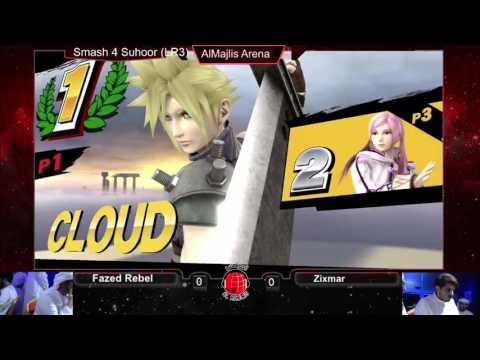 Smash 4 Suhoor: Fazed Rebel (Cloud, DK) vs Zixmar (Robin) - LR3