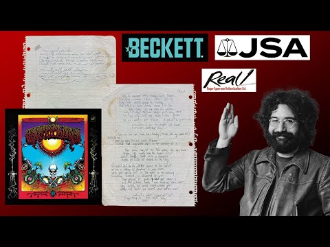 Thumbnail for GRATEFUL DEAD Jerry Garcia & Robert Hunter Rare Handwritten Lyrics to "Doin That Rag" from Aoxomoxoa by Robert Hunter