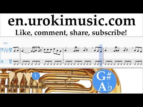 Tuba lessons Ed Sheeran - Perfect Sheet Music Tutorial um-i352