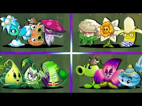 4 team random plants battles - who wil win??