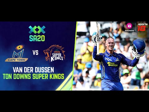 Van der Dussen  as #MICT win big | Match Highlights | English | #MICTvJSK | SA20 | JioCinema Sports