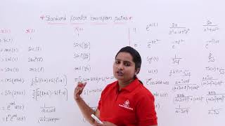 Standard Fourier Transform Pairs