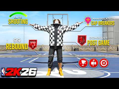 NEW *MANIPULATED CAP BREAKER* META CENTER BUILD on NBA 2K26