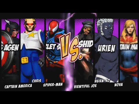 UMVC3 - MODS SETS #2! (SCARLET SPIDER/CAPTAIN COMMANDO/US AGENT/RASHID/CAPTAIN MARVEL/URIEN)