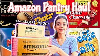 Amazon Pantry Haul | Snacks, Groceries and much more...| Starting at *Rs.20* | Shreya Sakrwar