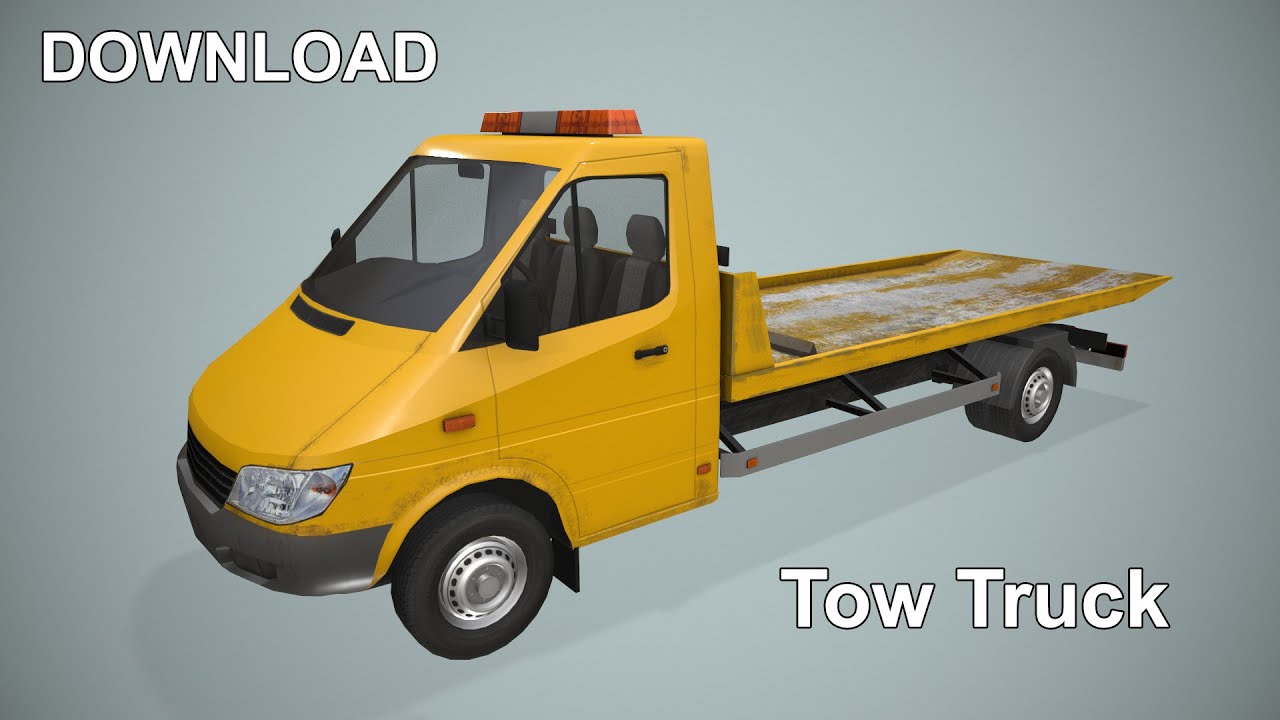 Tow Truck --413-- 3D Model