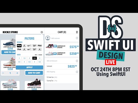 Swift UI App Design using SwiftUI: iPad Shoe POS