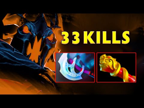 Insane Right Click Shadow Fiend 33Kills MKB + Manta Style Build Dota 2