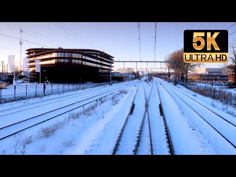 [5K] Snow Cab Ride: Extreme Prorail Building WOW! Utrecht - Breukelen CABVIEW HOLLAND 9feb 2021