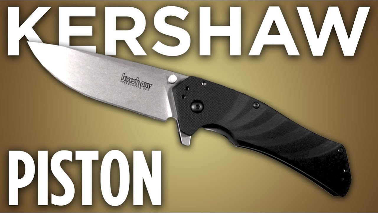 Kershaw Piston Assisted Opening Knife (3.5" Stonewash) 1860