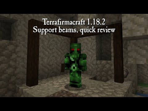 Terrafirmacraft 1.18.2 short reviews - Support beams