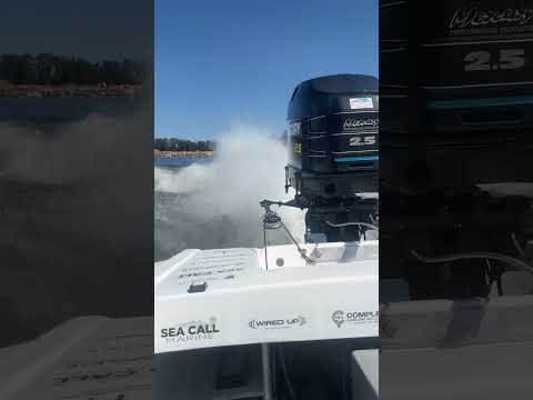 Listen to that 2.5 Mercury Sing! Freshly built 280 Spec V6 2 Stroke Mercury Sea Call Marine Bullet