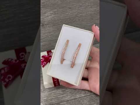 Подарок девушке - серьги "Викторианская гармония в позолоте с камнями Сваровски" ювелирный сплав в коробочке - фото 1 - id-p1934763974