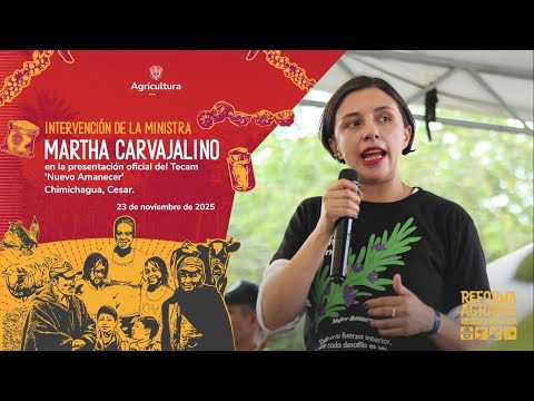 Ministra Martha Carvajalino ante el TECAM 'Nuevo Amanecer' en Chimichagua, Cesar
