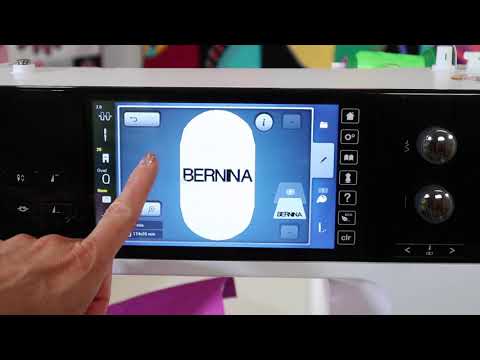 BERNINA 790 92 How to Load an Embroidery Alphabet