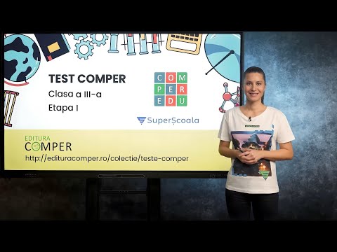 Test Comper - Etapa 1 - 2 - Matematica - Clasa a III-a