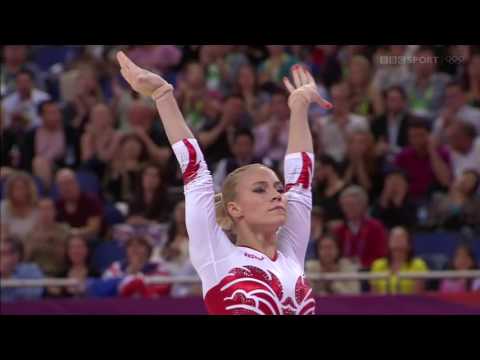 Ksenia Afanasyeva: Floor Exercise London 2012 Team Final (BBC 50fps)