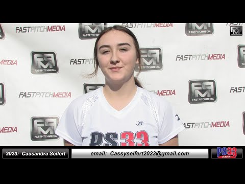 2023 Causandra Seifert 6'2 Height, Pitcher Softball Skills Video - PS33 Academy