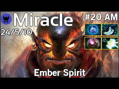 Miracle [Liquid] plays Ember Spirit!!! Dota 2 7.21