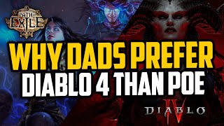 Why Dads Prefer Diablo 4 than Path of Exile
