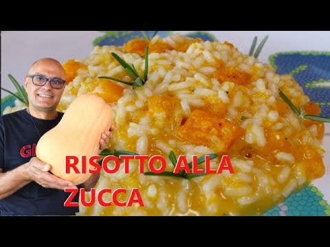 RISOTTO  alla  ZUCCA  ricetta risotto con la zucca riso e zucca e rosmarino