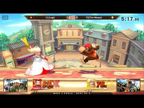 Rise 2018 Wave 1 Pools - CL|Legit (Diddy Kong) vs The Weasel (Rosalina)