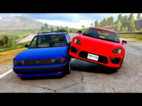 High Speed Traffic Car Crashes #249 - BeamNG Drive | CrashBoomPunk