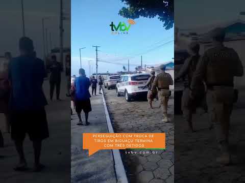 Perseguição com troca de tiros em Biguaçu termina com três detidos