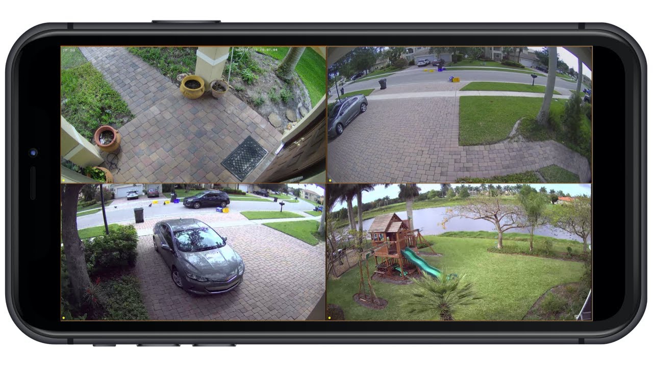 view security cameras on iPhone with DVR app
