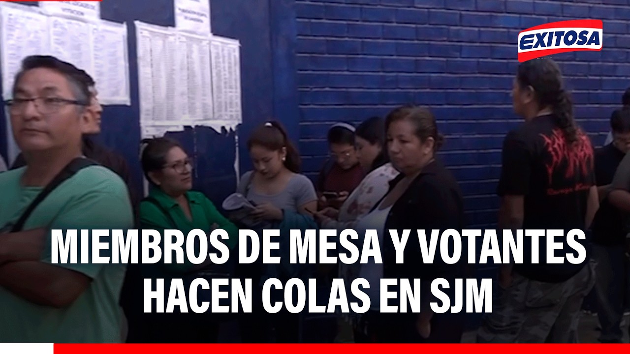 🔴🔵 ¡Continúan las colas! Jornada electoral del lunes 13 de abril presenta demoras