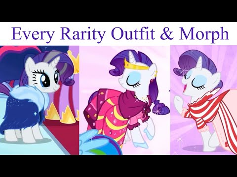All Rarity Outfits & Morphs 💎 [MLP FiM compilation]