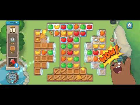 [Gameplay] We Bare Bears Match3 - Level 120 (No Boosters)