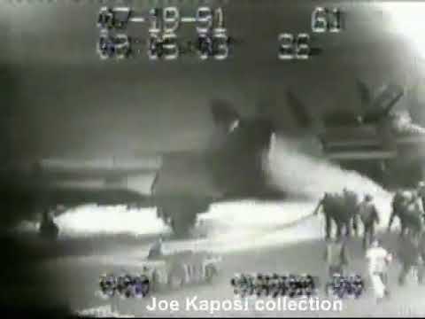 A-6 Intruder Breaks Off Tailhook (7-19-1991)
