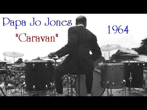 Coleman Hawkins Quintet 1964 "Caravan" | Papa Jo Jones Drum Solo | Harry "Sweets" Edison | England