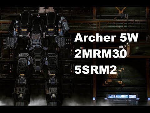 Mechwarrior Online : ARC-5W "Ash singulary" (2xMRM30, 6xSRM2, LE280)