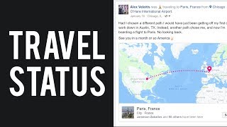 How To Share Where You're Traveling To on Facebook - Facebook Traveling To Status