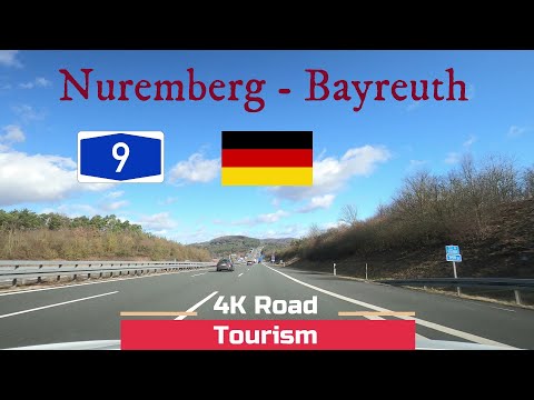 Driving in Germany from Nürnberg to Bayreuth on A9