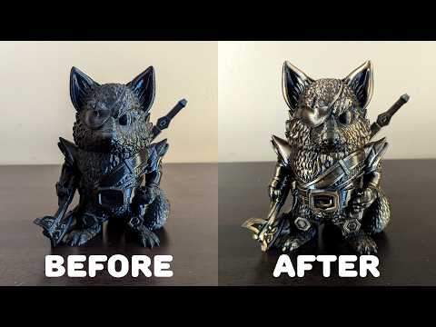 How to Rub-n-Buff your 3D prints for an easy metallic finish