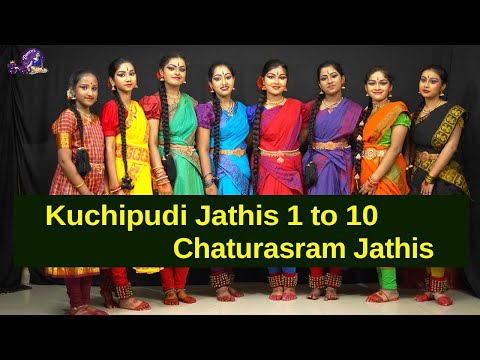 Kuchipudi Jathis 1 to 10 || Chaturasram Jathis || Dancer Hema || SVS kala Nikethan || Strikers