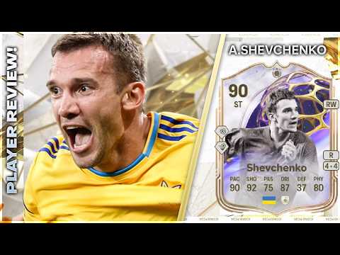 CHEAP BEAST!!!! FUTURE STARS ICON 90 RATED ANDRIY SHEVCHENKO PLAYER REVIEW - EA FC26 ULTIMATE TEAM