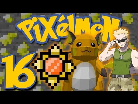 Pixelmon Ep. 16 - LT. SURGE GYM LEADER BATTLE! (Minecraft Pokemon Mod)