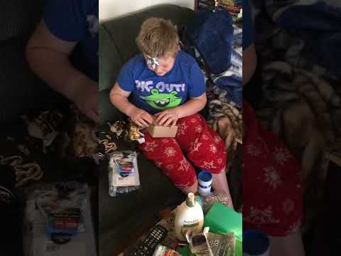 Santa brings naughty young boy coal for Christmas