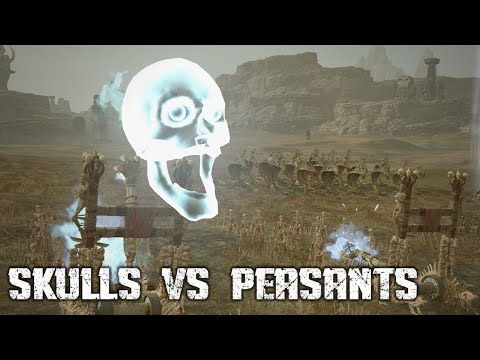 SKULLS VS PEASANTS  - Total War Warhammer 2