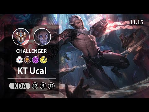 롤 챌린저 미드 사일러스 유칼 " KT Ucal " // LOL MID Sylas KR Challenger | Patch 11.15✅