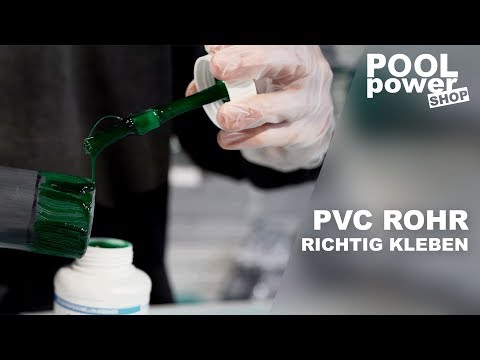 Apply PVC U glue correctly - bond pool piping